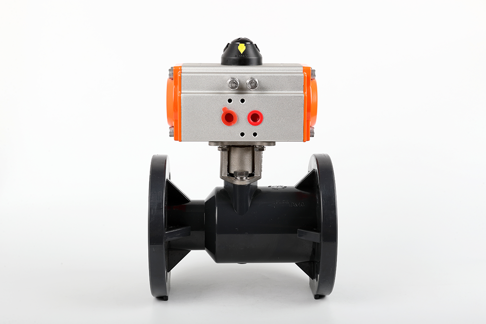 海尾镇气动法兰一体球阀